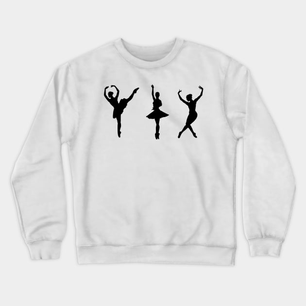 Graceful Ballerinas Crewneck Sweatshirt by B&C Fashion